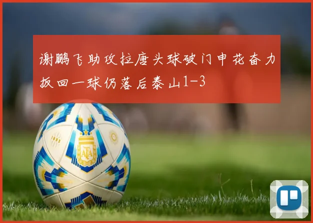 谢鹏飞助攻拉唐头球破门申花奋力扳回一球仍落后泰山1-3